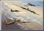 "We Flew with the Heroic Few" - Rich Thistle - Hurricane & Heinkel 111 Art